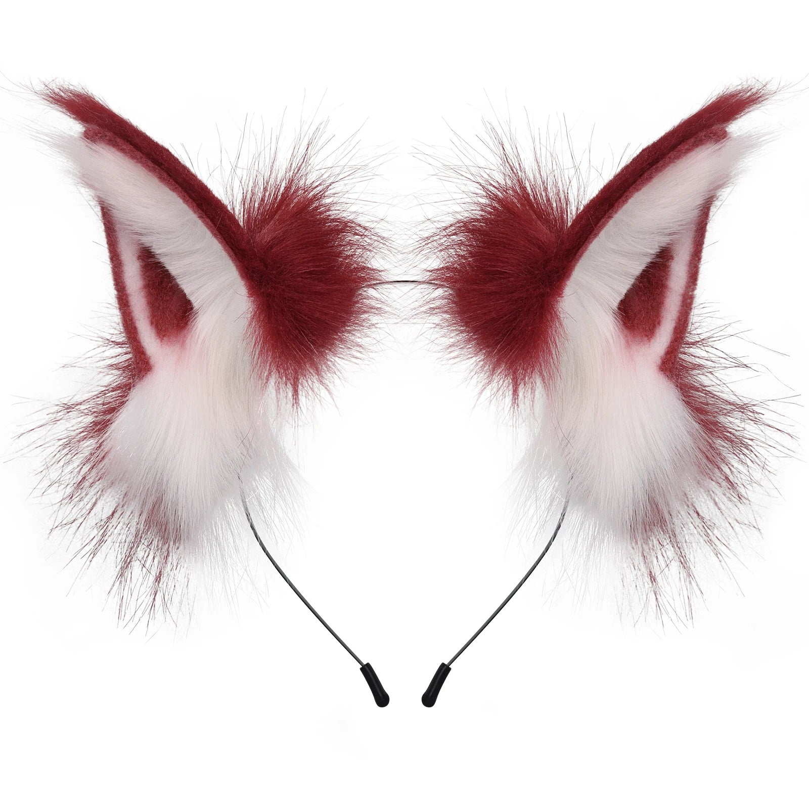 Faux Fur Fox & Wolf Ear Headband – Furry Cosplay Hair Accessory