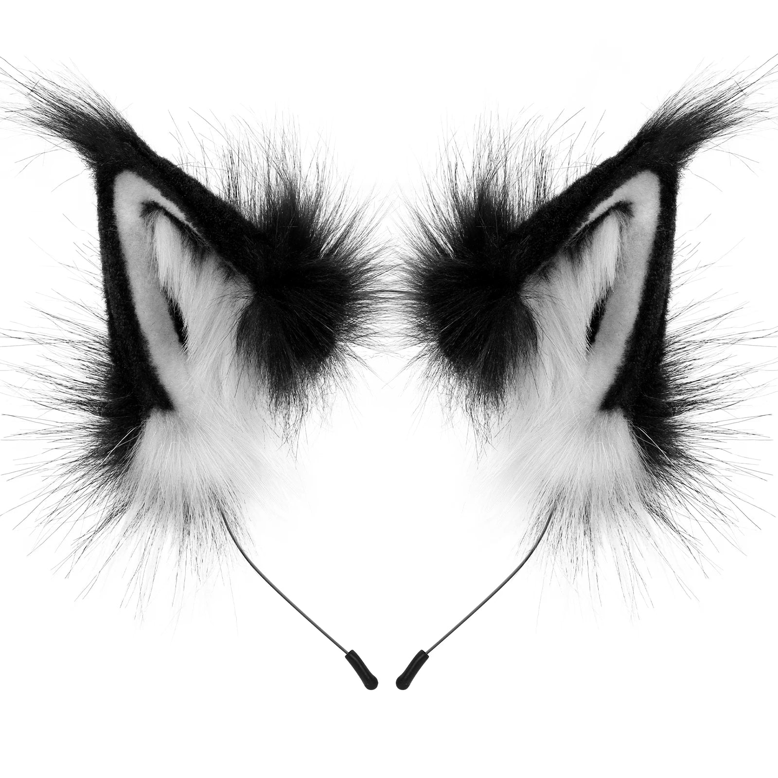 Faux Fur Fox & Wolf Ear Headband – Furry Cosplay Hair Accessory