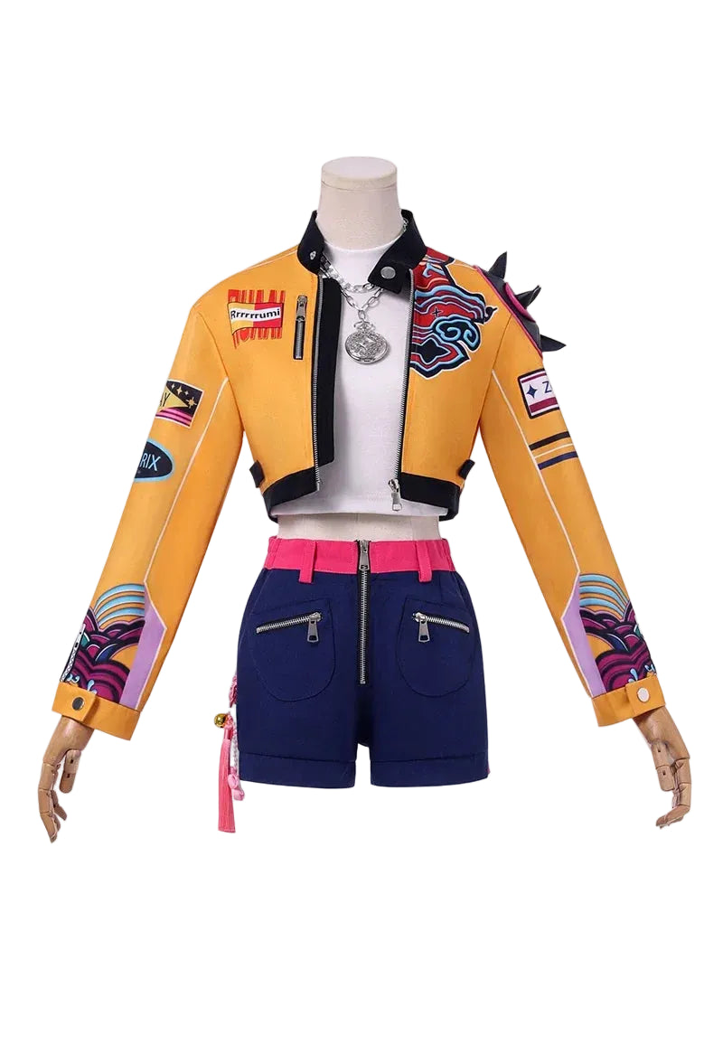 K-Pop Demon Hunters Rumi Cosplay Costume Set – Anime Idol Outfit for Women & Kids