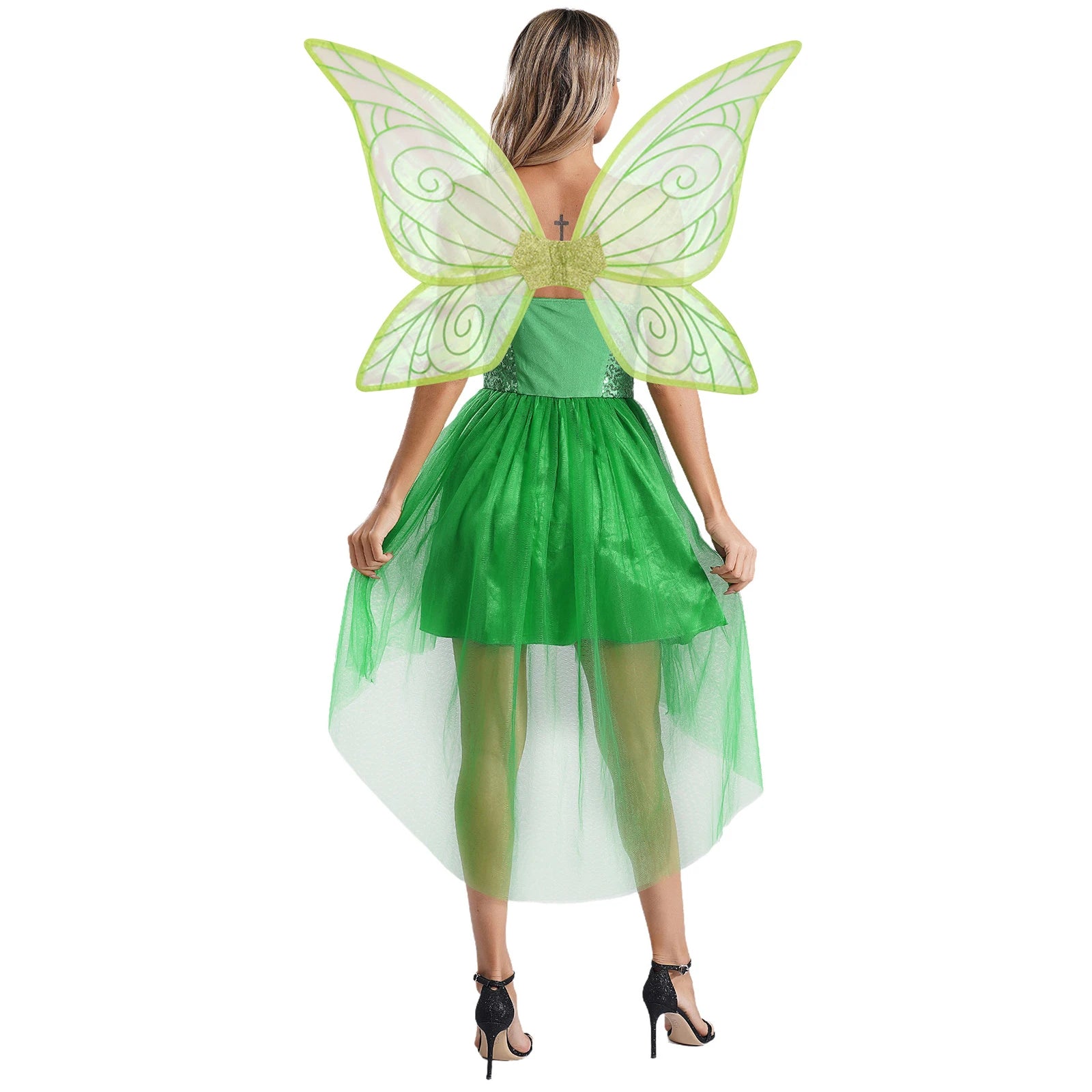 Fairy Princess Costume – Tinkerbell Inspired Dress with Wings