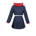 Itadori Yuji Women’s Cosplay Costume – Hooded Jacket & High-Waist Skirt Set