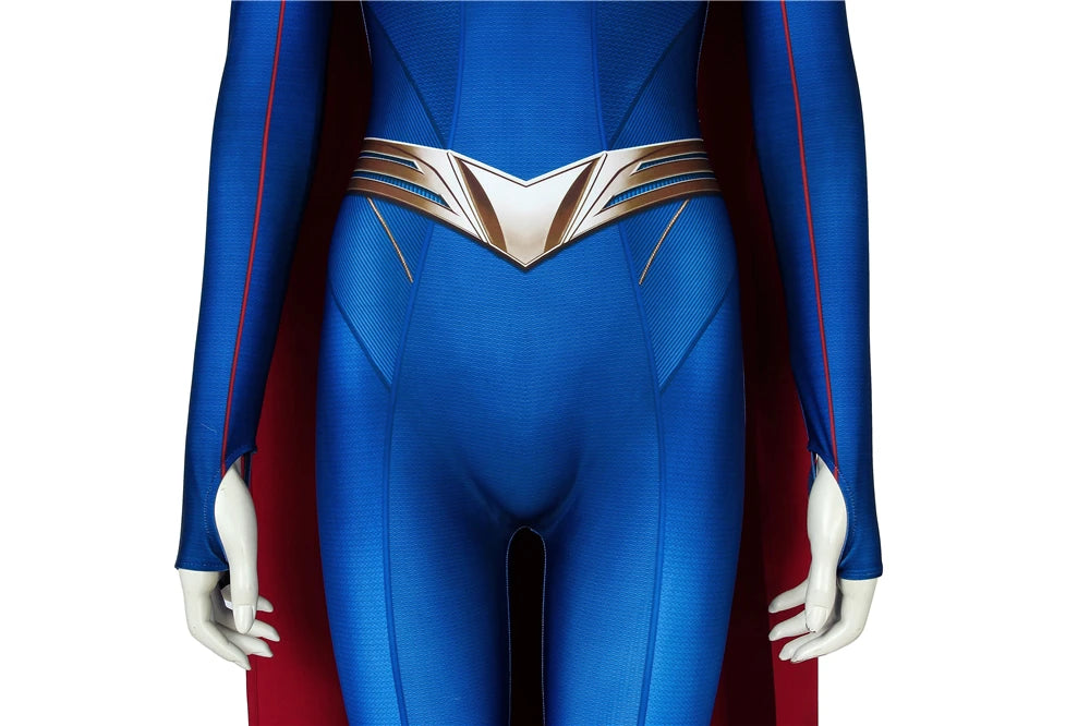 Women’s Superhero Cosplay Jumpsuit Set – Hero Cape Costume