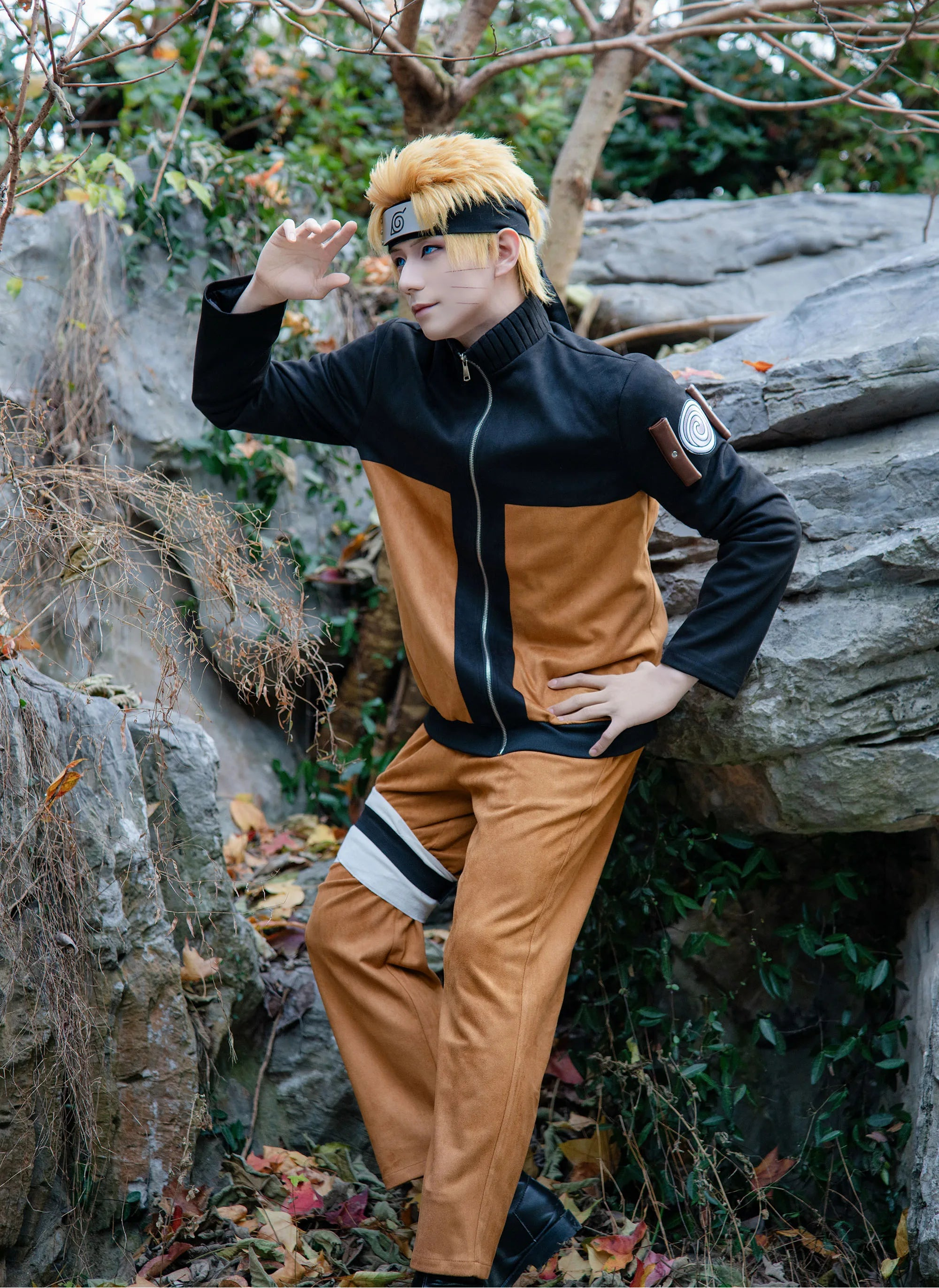 Naruto Uzumaki Cosplay Costume – Adult Anime Outfit Set