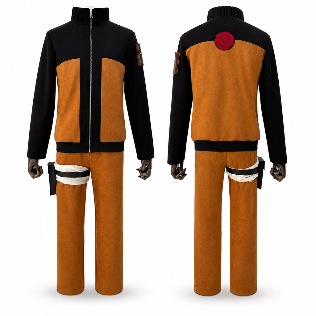 Naruto Uzumaki Cosplay Inspired Costume – Adult Anime Outfit Set